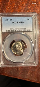 1964-D JEFFERSON NICKEL  PCGS MS-66  p/L - Picture 1 of 1