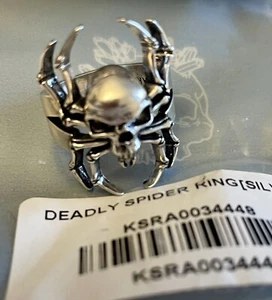 Anillo araña gótico mortal Killstar - Nuevo con etiquetas talla Q - Imagen 1 de 7