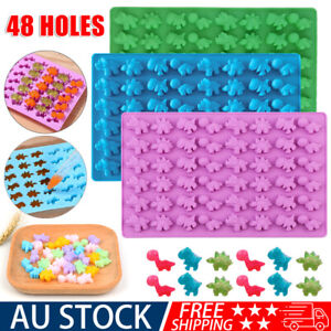 48 Dinosaur Silicone Gummy Chocolate Baking Mold Ice Cube Tray Jelly Candy Mould