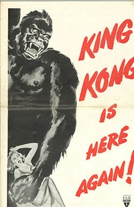  Libro de prensa combinado RKO 1956 KING KONG & I WALK WITH A ZOMBIE ¡Excelente estado! - Imagen 1 de 8