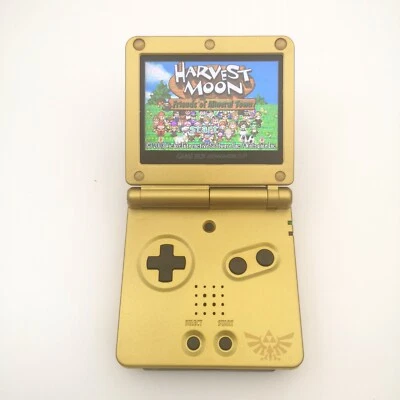 Gold Zelda 5 Segment Backlight V2 iPS LCD Screen Game Boy Advance GBA SP Console - Image 1 of 4