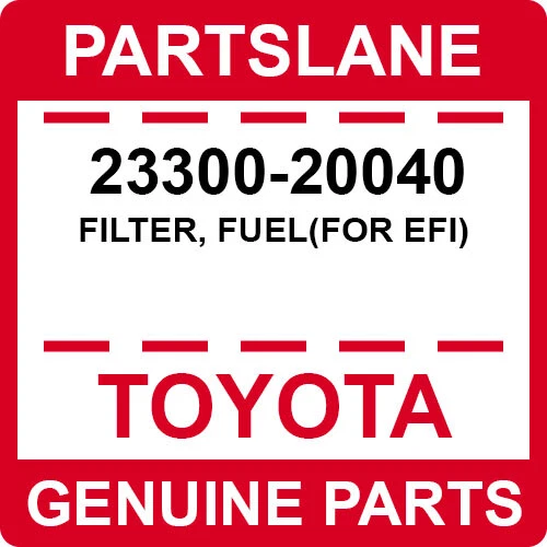TOYOTA LEXUS GENUINO AVALON CAMRY SOLARA ES300 FABRICANTE ORIGINAL NUEVO FILTRO DE COMBUSTIBLE 23300-20040 Foto 1 de 1