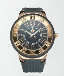 NEW Louis Richard 9847-RG Men's Bullock Watch Rose Gold Stainless Steel Case - Picture 1 of 3