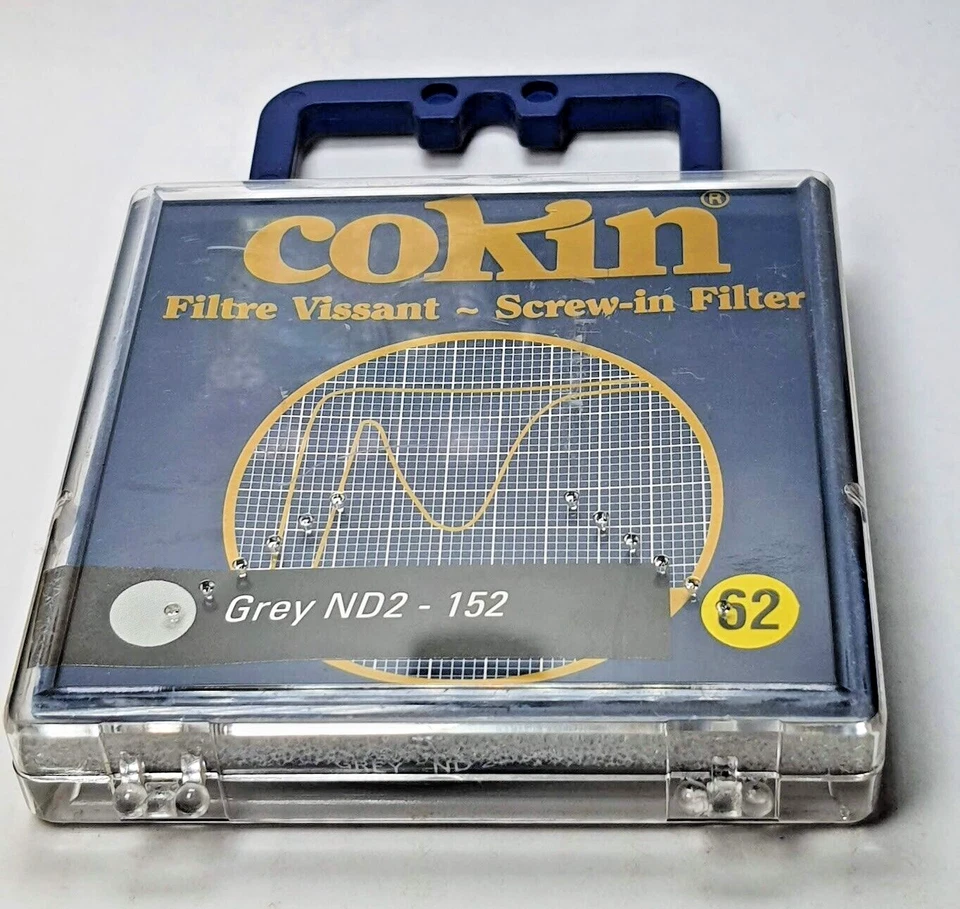 62mm Genuine Cokin ND2 ND 2 Lens filter 62 mm Neutral Density ND2X ND 2X France - Image 1 of 4