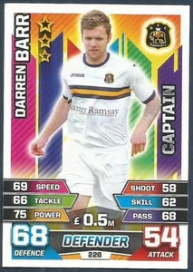 TOPPS MATCH ATTAX SPL 2015-16-#228-CAPTAIN-DUMBARTON-DARREN BARR - Picture 1 of 1