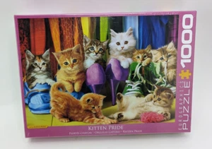 EuroGraphics Kitten Pride 1000-Piece Cat Puzzle New Sealed Box Andrew Farley - Picture 1 of 6