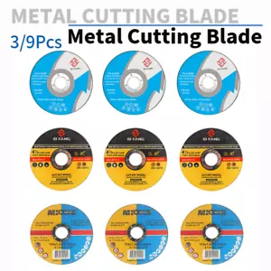 3/9Pcs 4-1/2'' Cut Off Wheel Metal Stainless Steel Angle Grinder Cutting Discs - Foto 1 di 13