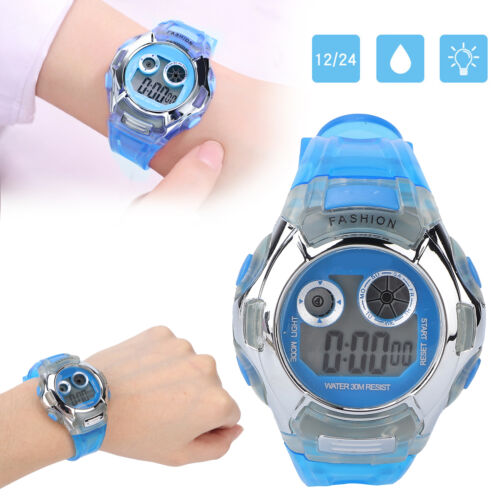 Kids Watch Multifunctional Digital Electronic Watches For Children(Blue ) TOU