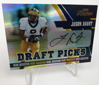 JASON AVANT ROOKIE AUTO RARE/50 Card 2006 Playoff DRAFT PICKS RC MICHIGAN EAGLES - Image 1 of 4