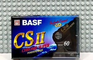 BASF  CHROME SUPER  II  CS II   60 1995  TYPE II CASSETTE TAPE (SEALED) - Picture 1 of 3