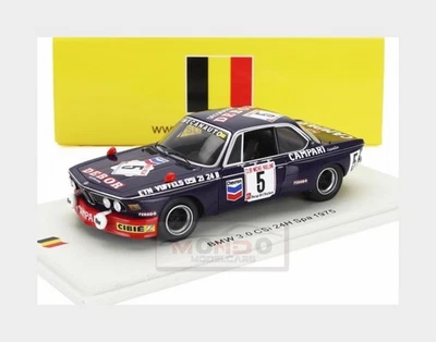 1:43 SPARK Bmw 3.0 Csi #5 24H Spa 1975 Jeannot Sauvage Jean Paul Rieu SB641 - Immagine 1 di 2