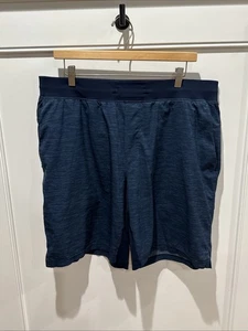 Lululemon T.H.E. Short Linerless Active Yoga 9" Inseam Blue M7AAWS XXLARGE - Picture 1 of 14