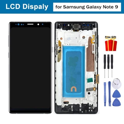 For Samsung Galaxy Note 9 LCD Display Touch Screen Digitizer Assembly +Frame - Image 1 of 4
