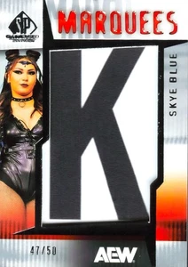 Parche de carpas AEW 2025 SP usado en juego azul Skye #MQ-SB “K”/50 - Imagen 1 de 2