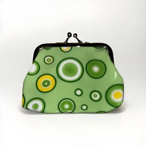 green polka dot Coin Purse - Picture 1 of 4