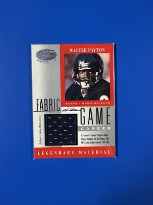 2001 Leaf Certified Walter Payton Game Worn Jersey Card #FG-40 /125 - Image 1 of 2