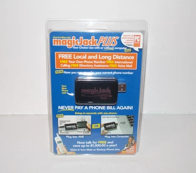 NEW Magic Jack PLUS Free Local Long Distance Calling Telephone Unit 430-0460 NIB - Image 1 of 4