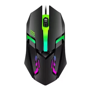 🔥RGB Gaming Mouse LED Optical USB Wired Mouse for Desktop PC Laptop 1200 DPI - Picture 1 of 6