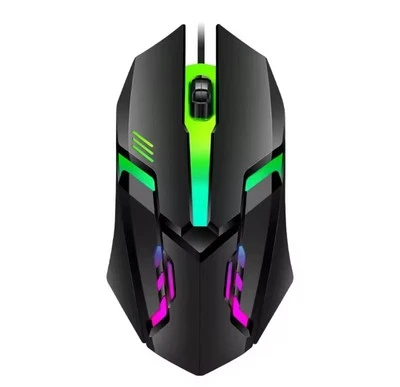 🔥RGB Gaming Mouse LED Optical USB Wired Mouse for Desktop PC Laptop 1200 DPI - Image 1 of 4