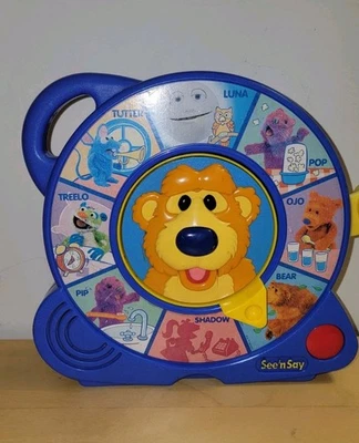 De colección RARO Mattel Bear in the Big Blue House See n Say Sound Works Foto 1 de 4