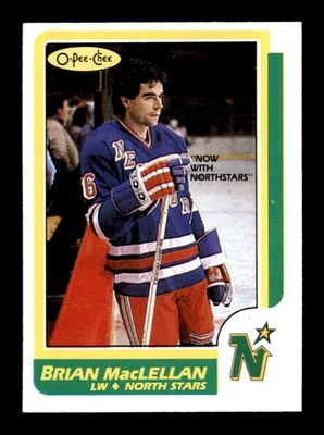 1986 O-Pee-Chee #33 Brian MacLellan    NM/NM+ X3542207 - Image 1 of 3