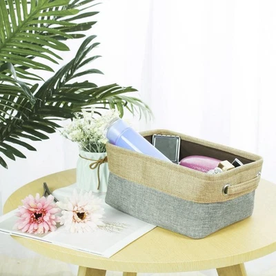 Storage Bin Basket Closet Towel Laundry Box Container Gray S Size - Image 1 of 4