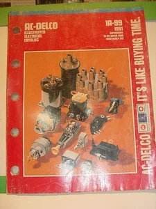 1991 AC Delco Illustrated Electrical Components Catalog Manual 1A-99,  126 pages - Picture 1 of 2