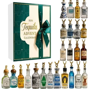 2025 Tequila Advent Calendar 24 Days of Spirits Premium Tequila Mini Bottles Set - Picture 1 of 4