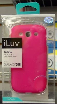 Funda iLuv Gelato Samsung Galaxy S III 3 Suave Flexible Rosa ISS259PNK GreeNology Foto 1 de 2