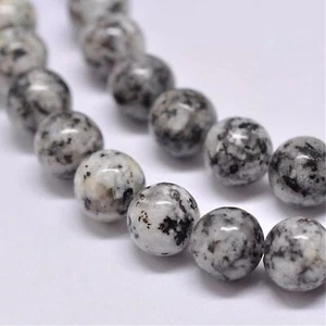6MM Sesame Jasper Beads-ONE Gemstone Bead Strand-Jewelry Making Supplies Crafts - Picture 1 of 1