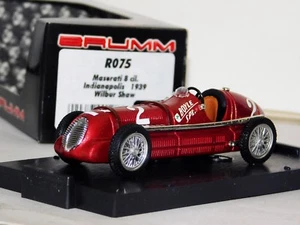 MASERATI #2 WILBUR SHAW INDIANAPOLIS 1939 BRUMM R075 1/43 - Picture 1 of 1