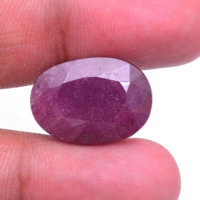 21.00 Cts Natural Mozambique Ruby 20mmx14mm Oval Cut Dazzling Red Loose Gemstone - Image 1 of 4