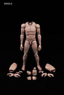 1/6th Scale MX02-A Man Body 12inches Action Figure Male Doll Model Flexible Toys - Image 1 of 4