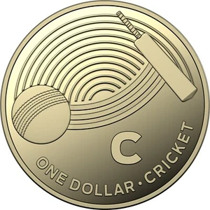 Moneda de un dólar australiana 2019 de $1 - Gran caza de monedas australianas - C - Cricket - Imagen 1 de 2