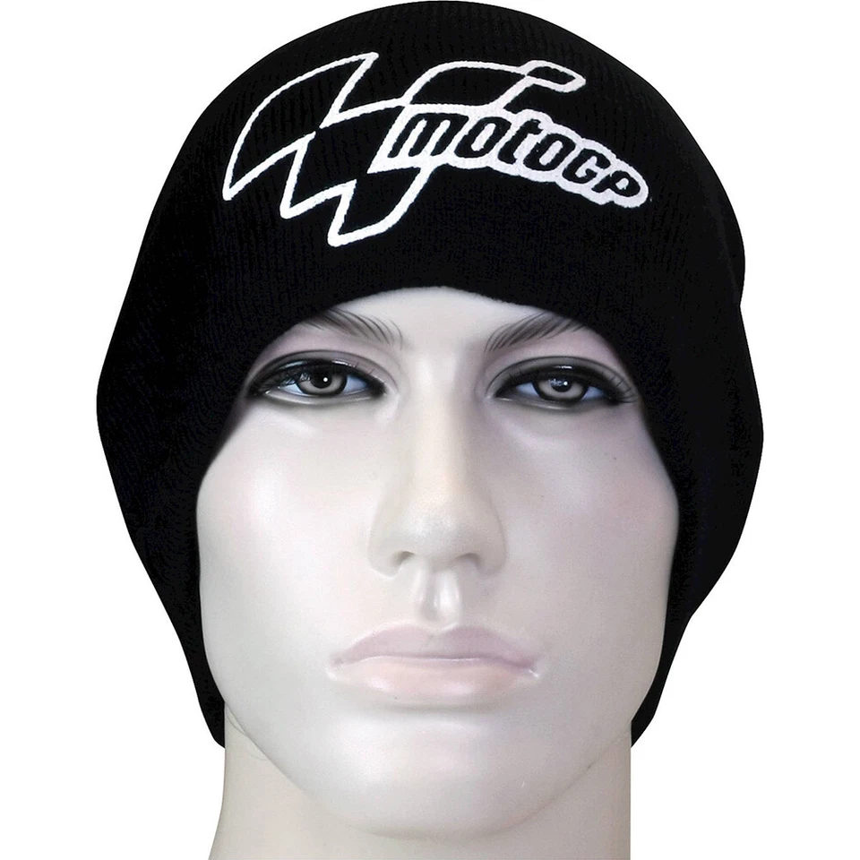 MotoGP Motorcycle Motorbike Scooter Sports Casual Thermal Beanie Hat - Black
