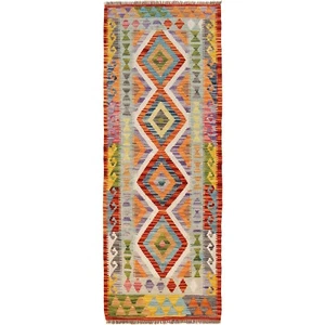 Chobi Vegetable Kilim Afghan Wool Rug Runner Long Hall Decor 6.2x2.1 ft - Picture 1 of 8