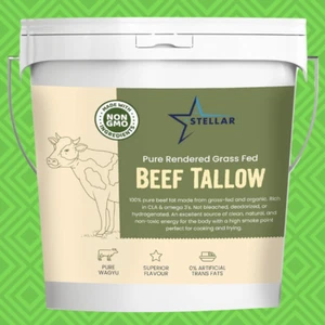 Beef Tallow - 100% Grass-Fed & Finished - Good for Cooking, Baking ~ 5 Pounds - Picture 1 of 5