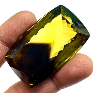 VVS 220 Cts Certified Natural Bio Lemon Quartz Rare Huge Size Priceless Gemstone - Picture 1 of 14