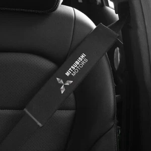 2pcs Car Seat Belt Cover Shoulder Cushion Pad Accessorie For Mitsubishi New - Picture 1 of 10