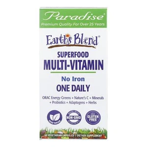 Paradise Herbs Orac-Energy Multi without Iron - 60 vcaps - Picture 1 of 2
