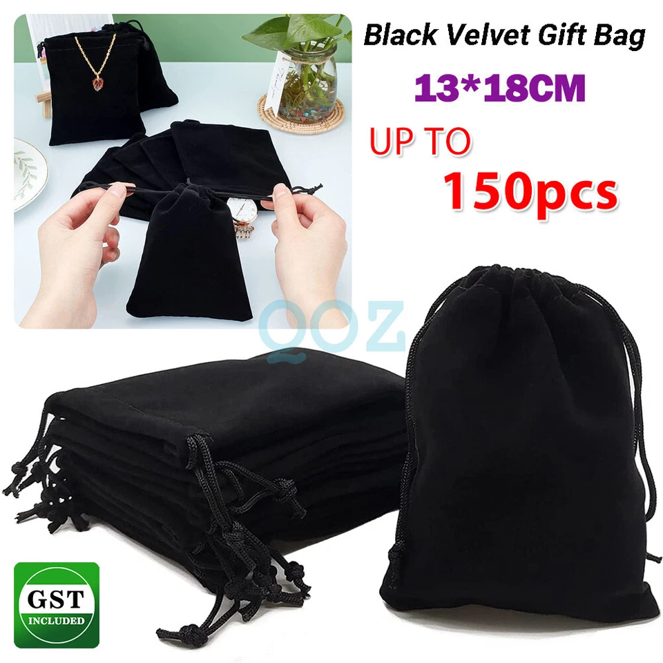 Up to 150 Small Velvet Cloth Drawstring Bags Gift Bag Jewelry Ring Pouch Earring - image 1 of 4