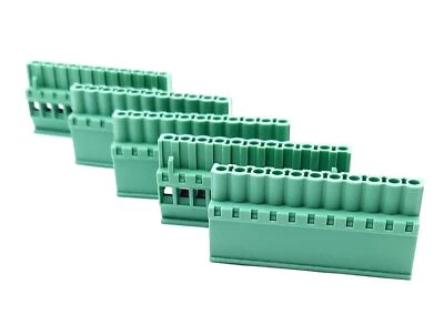 Lot of 5 Phoenix Contact 1792100 Pluggable Terminal Blocks 11 Position 13-30AWG - Image 1 of 4