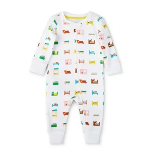 Pijama manga larga estampado cama bebé - Christian Robinson x Target blanco 0-3M - Imagen 1 de 1