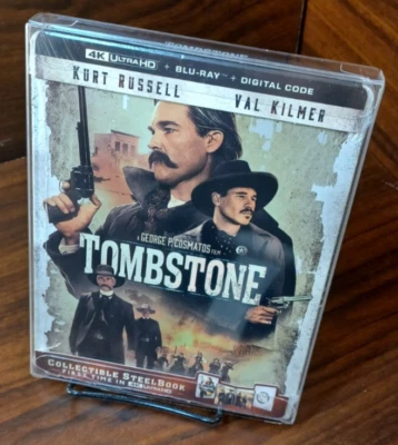 Tombstone Steelbook (4K+Blu-ray) NEW-w/PROTECTIVE SLEEVE-Free Box Shipping - Image 1 of 4