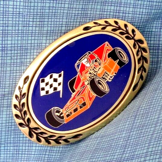 Hebilla de cinturón de coche de carreras latón macizo naranja CA vintage años 80 Aminco Heritage .SHY259 Foto 1 de 4