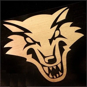 CAR MOTORCYCLE DECORATION DECALS STICKER GOLD WOLF STICKER - Bild 1 von 1