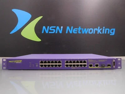 Extreme Networks Summit X250E-24P 15105 24-Port 10/100 PoE Switch w/ Rack Ears - Image 1 of 4