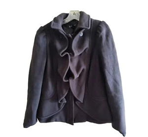 International Concepts Größe M Baumwolljacke Rüschen vorne Artikel dunkelschwarz - Bild 1 von 8