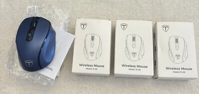 (4) X Eastern TimesTech D-09 BLACK DPI Scroll Wheel 2.4G Wireless Optical Mouse! - Image 1 of 4