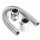 24 Inch Car Stainless Steel Chrome Radiator Coolant Water Hose With Polished Cap